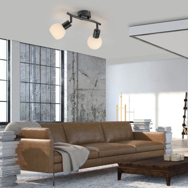 Spot de plafond verre métal 43 cm incl E14 5 W flexible