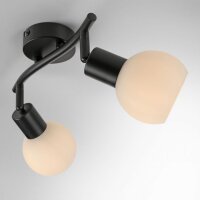 Spot de plafond verre métal 43 cm incl E14 5 W...