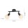 Spot de plafond verre métal 43 cm incl E14 5 W flexible
