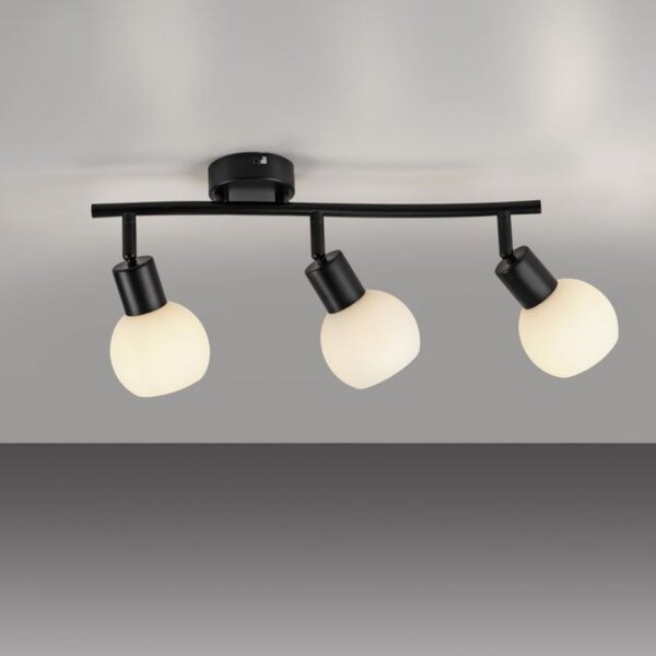 Spot de plafond verre métal incl E14 3000 K flexible