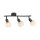 Spot de plafond verre métal incl E14 3000 K flexible