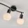 Spot de plafond verre métal incl E14 3000 K flexible