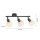 Spot de plafond verre métal incl E14 3000 K flexible