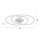 Plafonnier décoratif LED métal blanc 3000 K anneaux