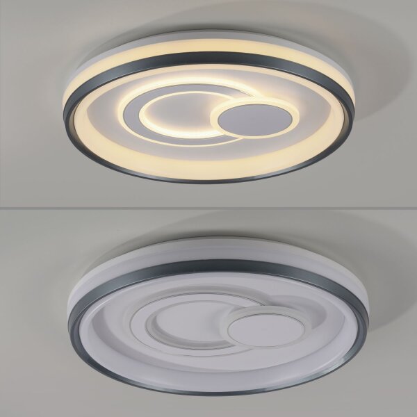 Lampe de plafonnier LED à intensité variable Blanc Ø50 cm rond 3000 K 35 W