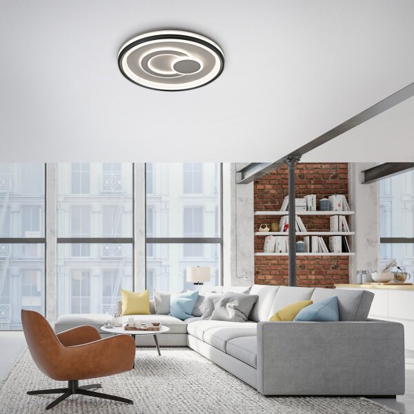Lampe de plafonnier LED à intensité variable Blanc Ø50 cm rond 3000 K 35 W