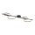 Lampe de plafonnier LED noire métal 120 cm allongée 4850 lm