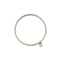 Lampe de table LED Argent M&eacute;tal Anneau H:25,5 cm...