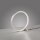 Lampe de table LED Argent Métal Anneau H:25,5 cm 3000 K 10 W
