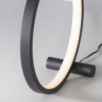 LED Lampe de table noir anneau métallique H:25,5...