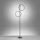 Lampadaire LED Noir Métal Anneaux 151 cm 1290 lm