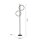 Lampadaire LED Noir Métal Anneaux 151 cm 1290 lm