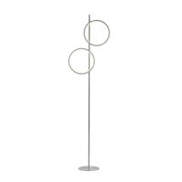 Lampadaire LED Argent Métal Anneaux 151 cm 1290 lm...