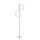 Lampadaire LED Argent Métal Anneaux 151 cm 1290 lm 10 W