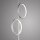 Lampadaire LED Argent Métal Anneaux 151 cm 1290 lm 10 W