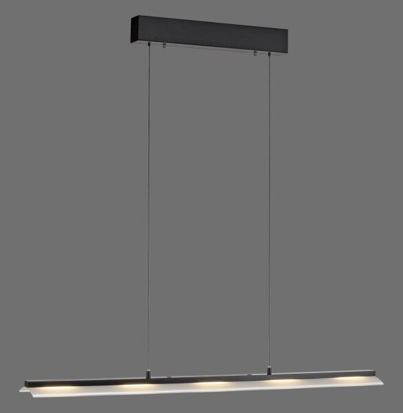 Suspension LED dimmable métal 100 cm 2900 lm noir
