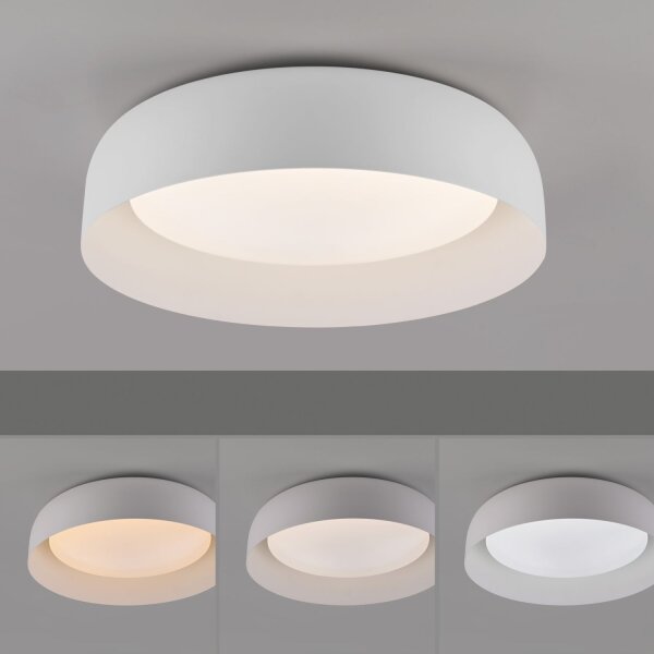 Lampe de plafonnier LED à intensité variable Blanc Métal Ø40 cm 2700-5000 K