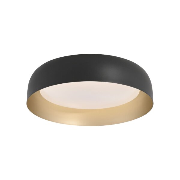 Lampe de plafonnier LED à intensité variable noir or Ø40 cm 2850 lm