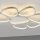 Lampe de plafonnier LED Blanc Métal 3000 K 6100 lm L:92 cm