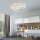 Lampe de plafonnier LED Blanc Métal 3000 K 6100 lm L:92 cm