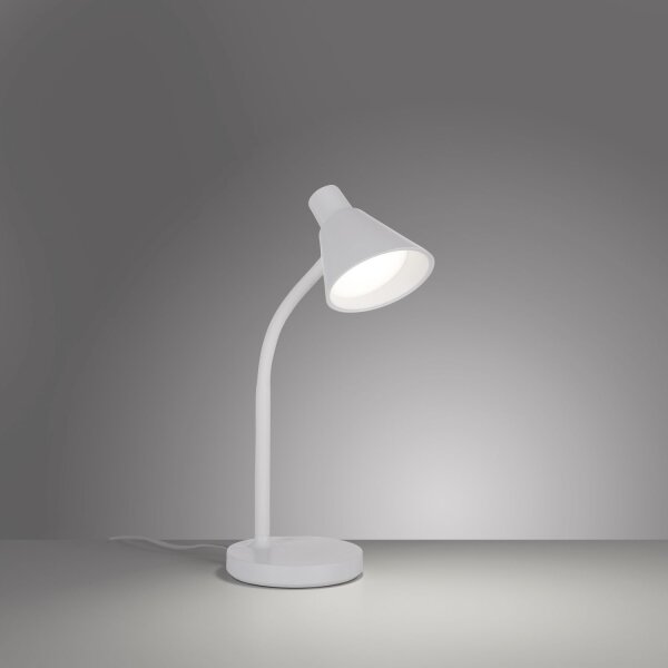Lampe de bureau LED Métal 38 cm Blanc 600 lm Moderne