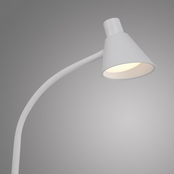 Lampadaire LED blanc métal 150 cm 4 W 3000 K flexible