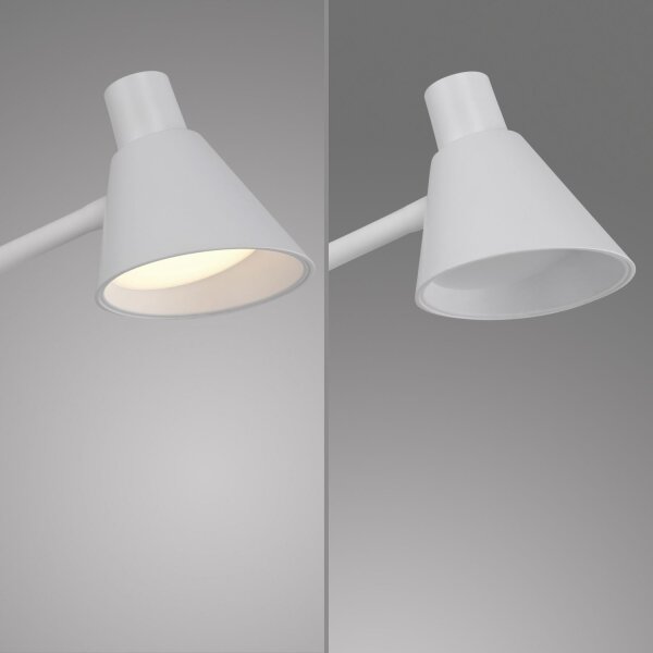 Lampadaire LED blanc métal 150 cm 4 W 3000 K flexible