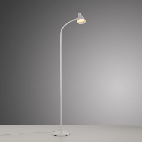Lampadaire LED blanc métal 150 cm 4 W 3000 K flexible