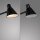 Lampadaire LED noir métal 150 cm 3000 K flexible
