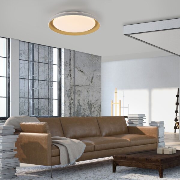 Blendarme LED Lampe de plafonnier blanc laiton Ø43 cm dimmable