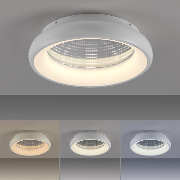 Plafonnier LED à intensité variable Effet tunnel 2700-5000 lm