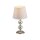 Lampe de table Abat-jour tissu Métal Crème Bronze 36 cm E27