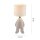 Lampe de chevet céramique tissu Teddy 38 cm E27 anti-éblouissement