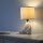 Lampe de nuit céramique tissu bonhomme assis 32 cm