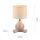 Lampe de nuit céramique tissu bonhomme assis 32 cm