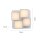 Plafonnier LED Métal Cube L:30 cm 2400 lm 3000 K
