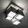 Plafonnier LED Métal Cube L:30 cm 2400 lm Noir