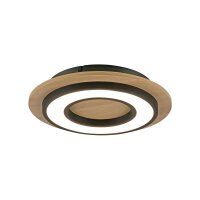 Lampe de plafonnier LED bois métal 3000 K...
