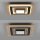 Lampe de plafonnier LED bois métal 2150 lm confortable faible éblouissement
