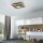 Lampe de plafonnier LED bois métal 2150 lm confortable faible éblouissement