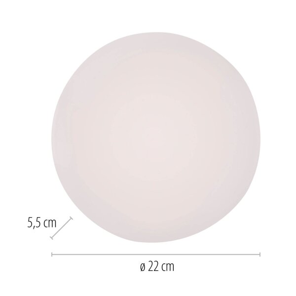 Blendarme Lampe de plafonnier LED Blanc Ø22 cm rond 8 W confortable