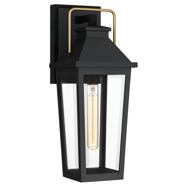 Lampe dextérieur Mur Noir E27 IP44 H : 42,9 cm Rustique