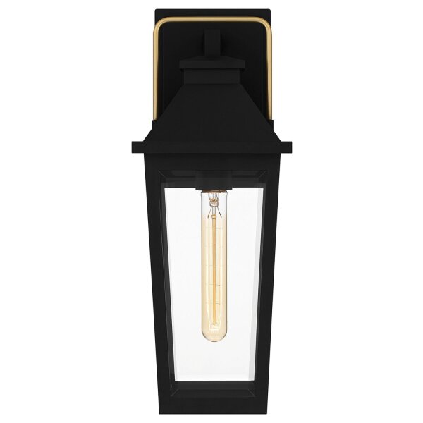 Lampe dextérieur Mur Noir E27 IP44 H : 42,9 cm Rustique