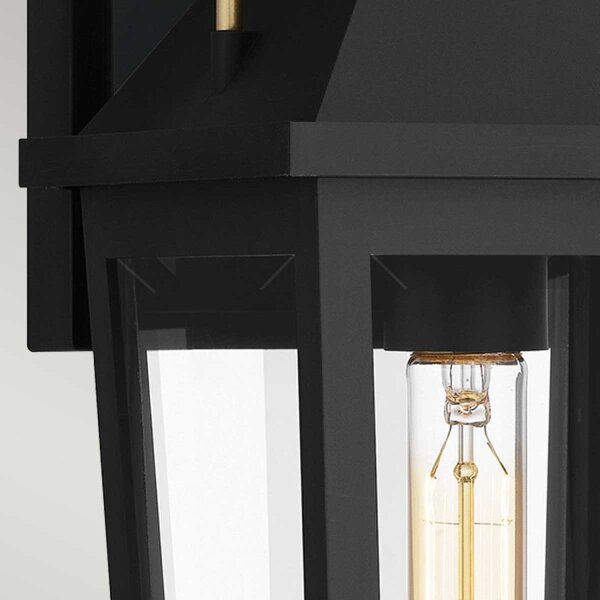 Lampe dextérieur Mur Noir E27 IP44 H : 42,9 cm Rustique