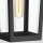 Lampe dextérieur Mur Noir E27 IP44 H : 42,9 cm Rustique