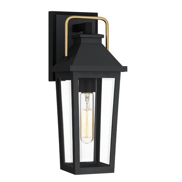 Applique murale extérieure Noir E27 IP44 H : 37 cm Rustique