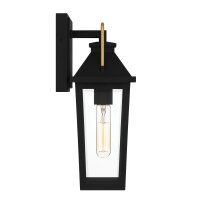Applique murale extérieure Noir E27 IP44 H : 37 cm...