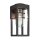 Applique murale extérieure H : 33 cm IP44 Noir E27 carré petit