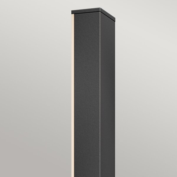 Applique extérieure LED aluminium H : 56 cm IP44 noir indirect