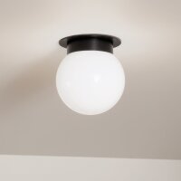 Lampe de plafonnier Abat-jour sphérique verre...